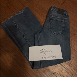 L&B Mid Rise Wide Leg Jeans